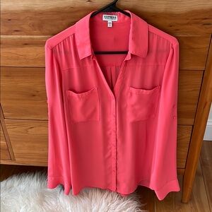 Express Women's Pink Blouse